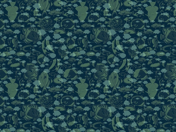 deep ocean fish family blue