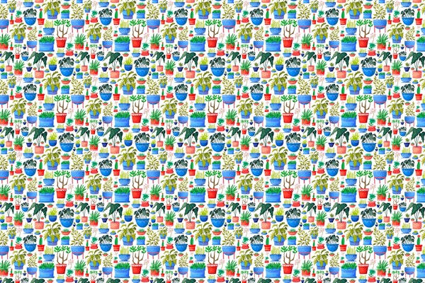 Houseplants Pattern Small