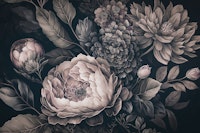 Baroque Floral Art tapeta