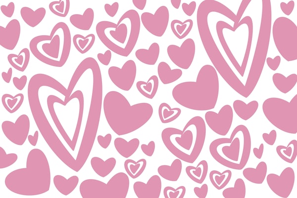 Pink Hearts Pattern 1