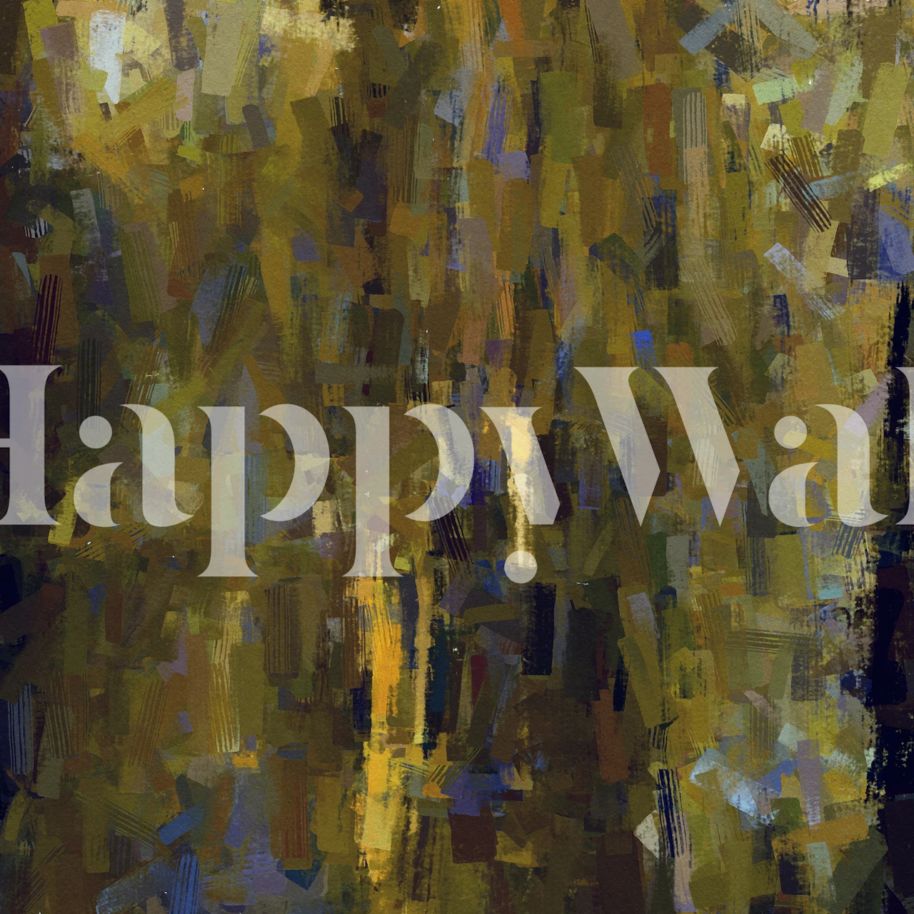 Multiple Brushstrokes wallpaper in a room