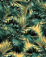 Tropical Palm Leaf Jungle 2 papel de parede