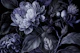 Moody Blue Vintage Flowers