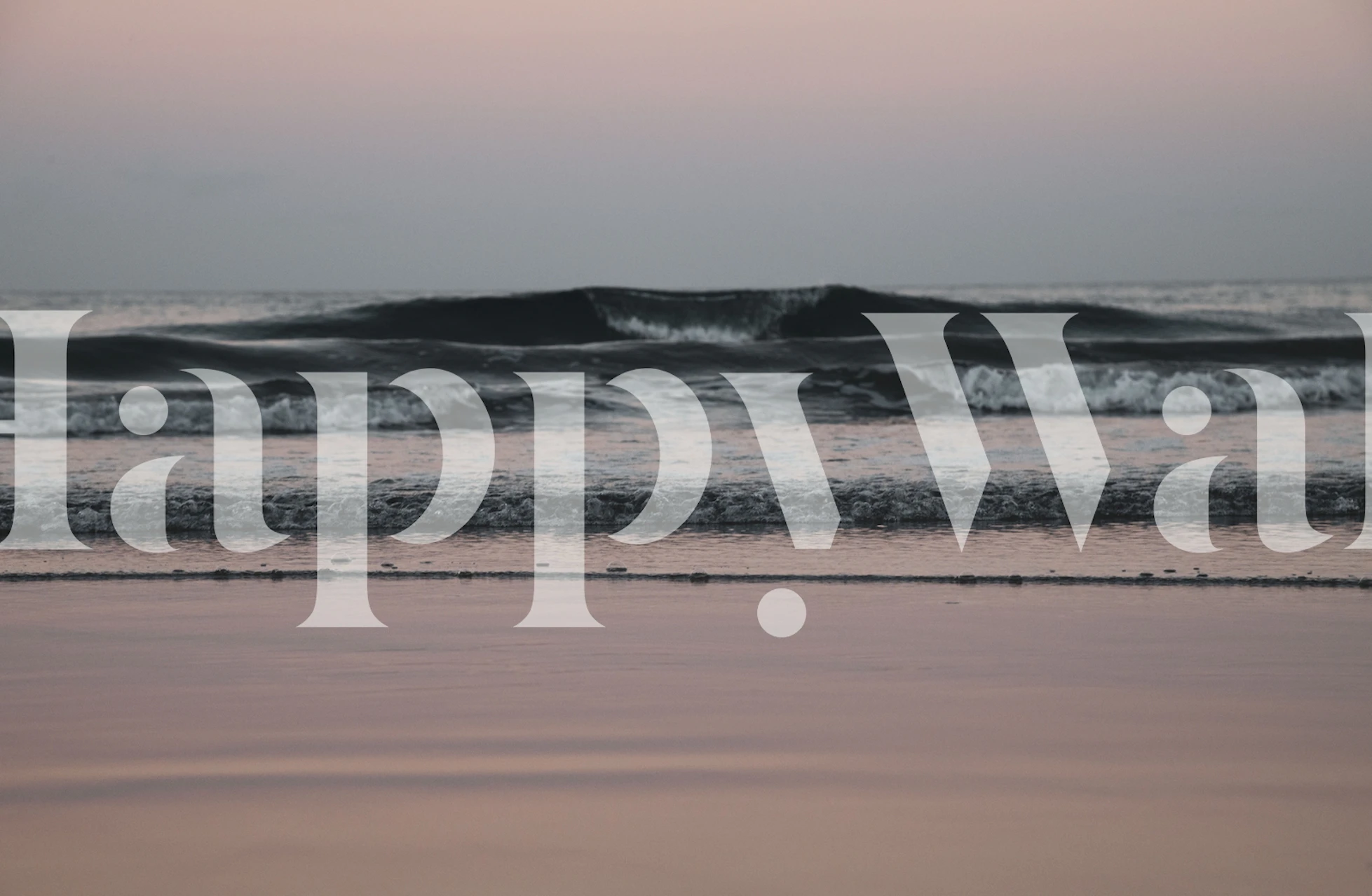 Ocean waves in soft pastel colors with calming patterns wallpaper