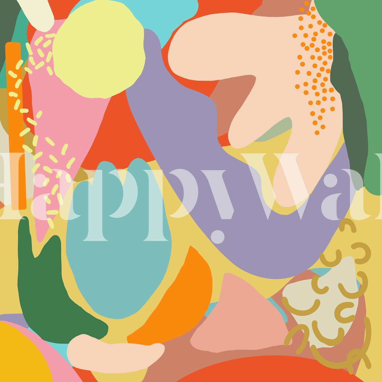 Vibrant wallpaper with dynamic abstract patterns