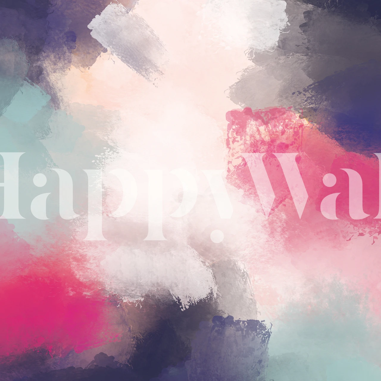 Abstract Bold Painting tapet i et rom