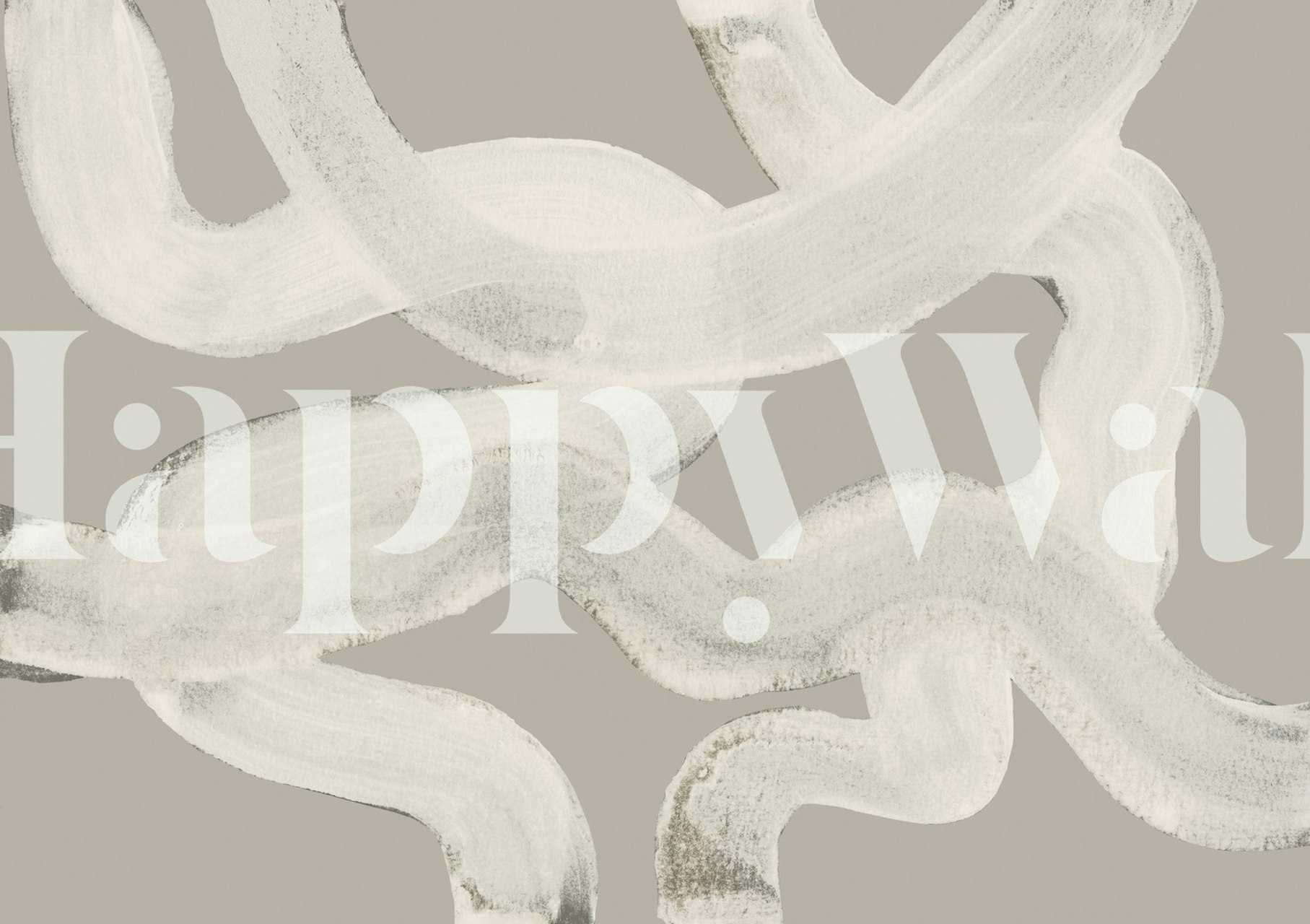 Abstract Brush Strokes wallpaper in una stanza