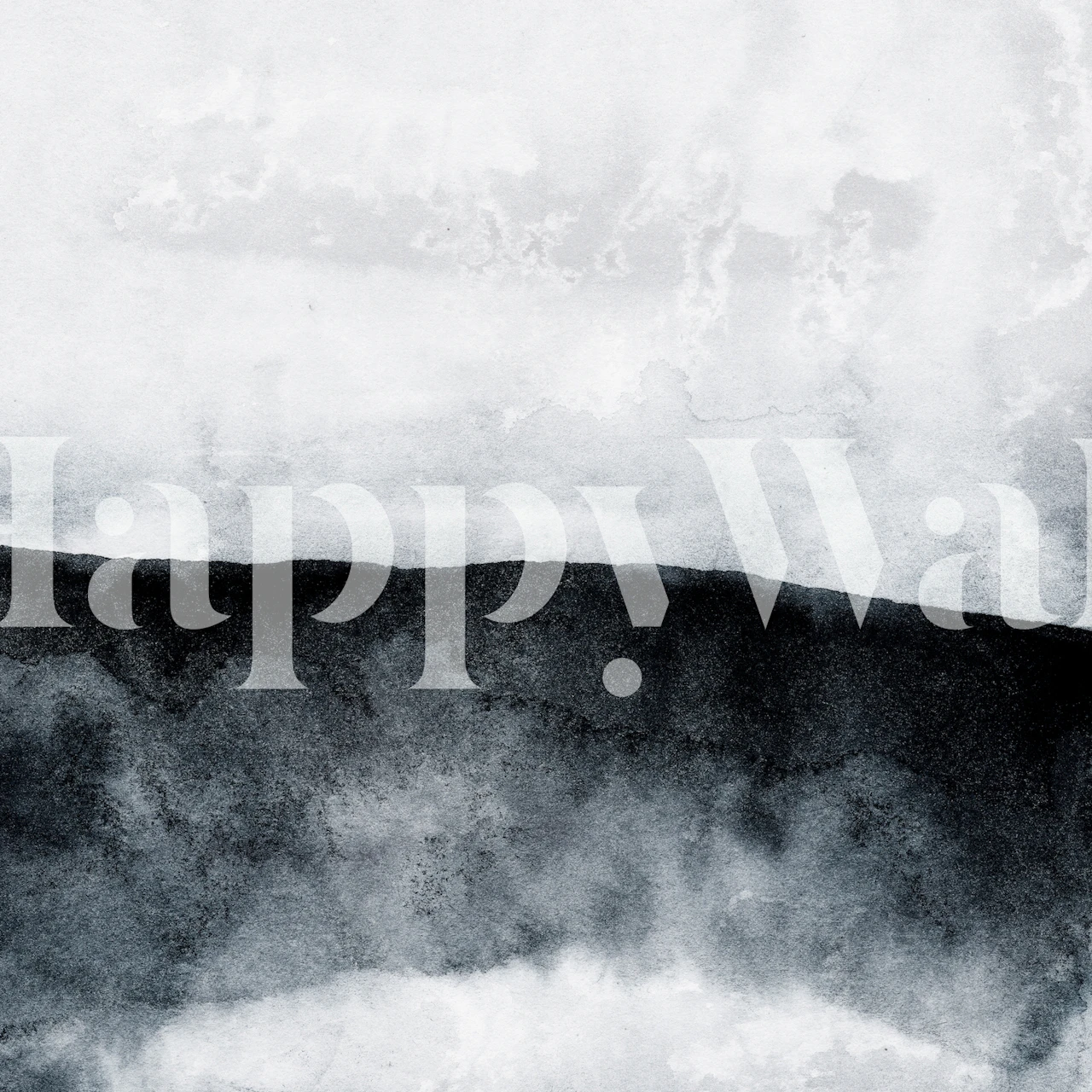 Apstraktni jednobojni akvarel zidni mural s glatkim gradijentom