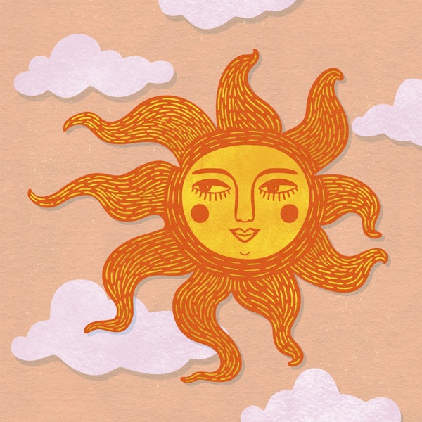 Happy Sun Illustration