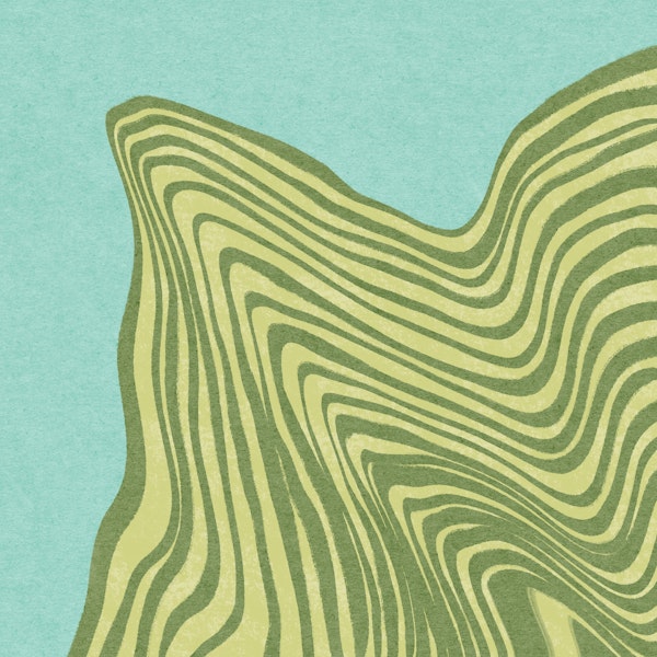 Trippy Waves Blue Green