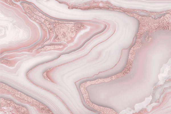 White Rosegold Marble