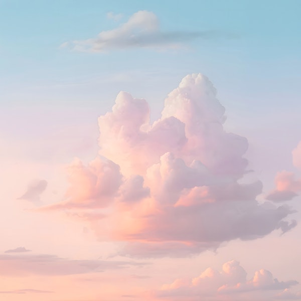 Blush Sky Cloud Horizon