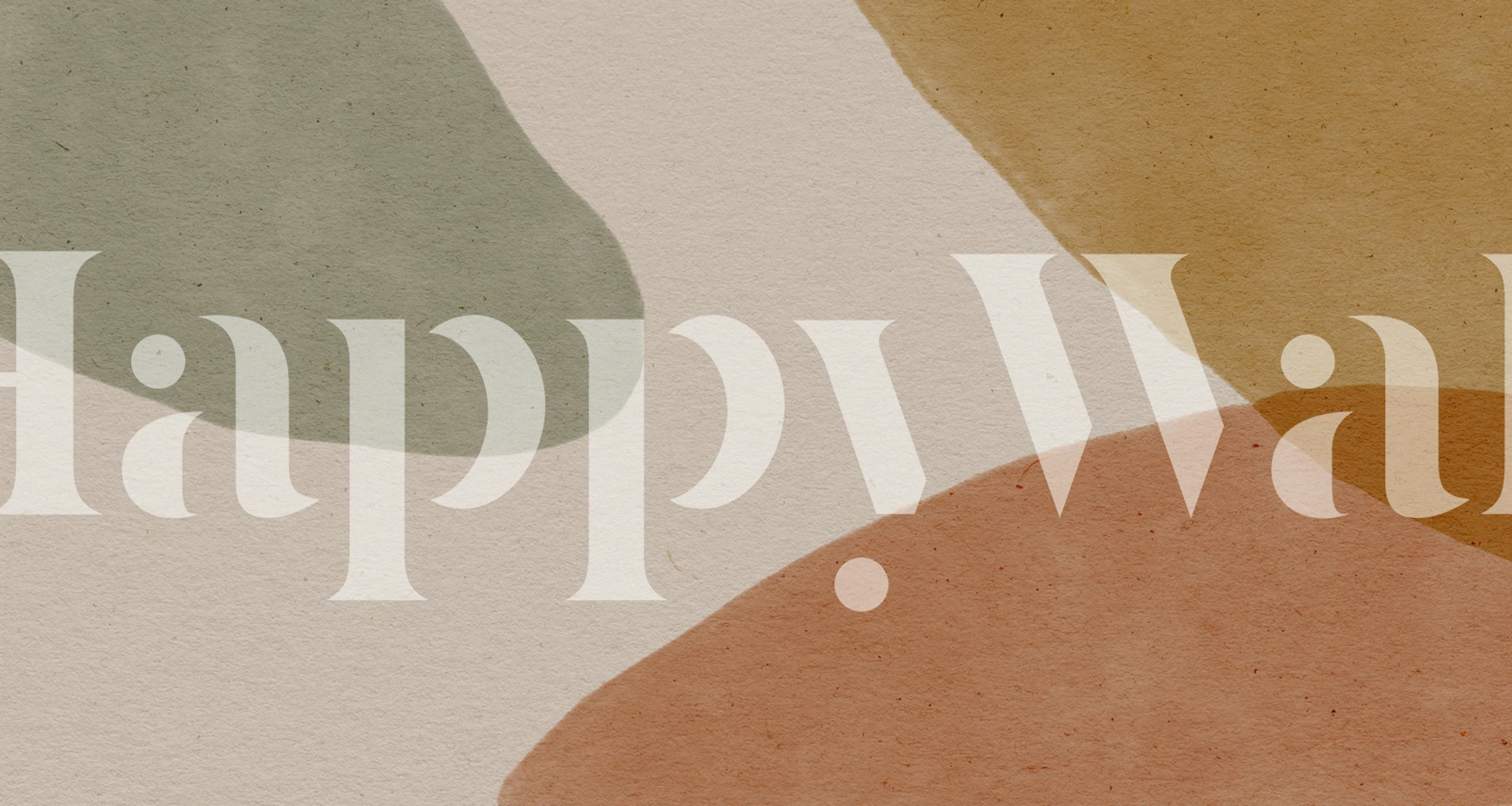 Equinox wall mural with earthy tones and abstract shapes