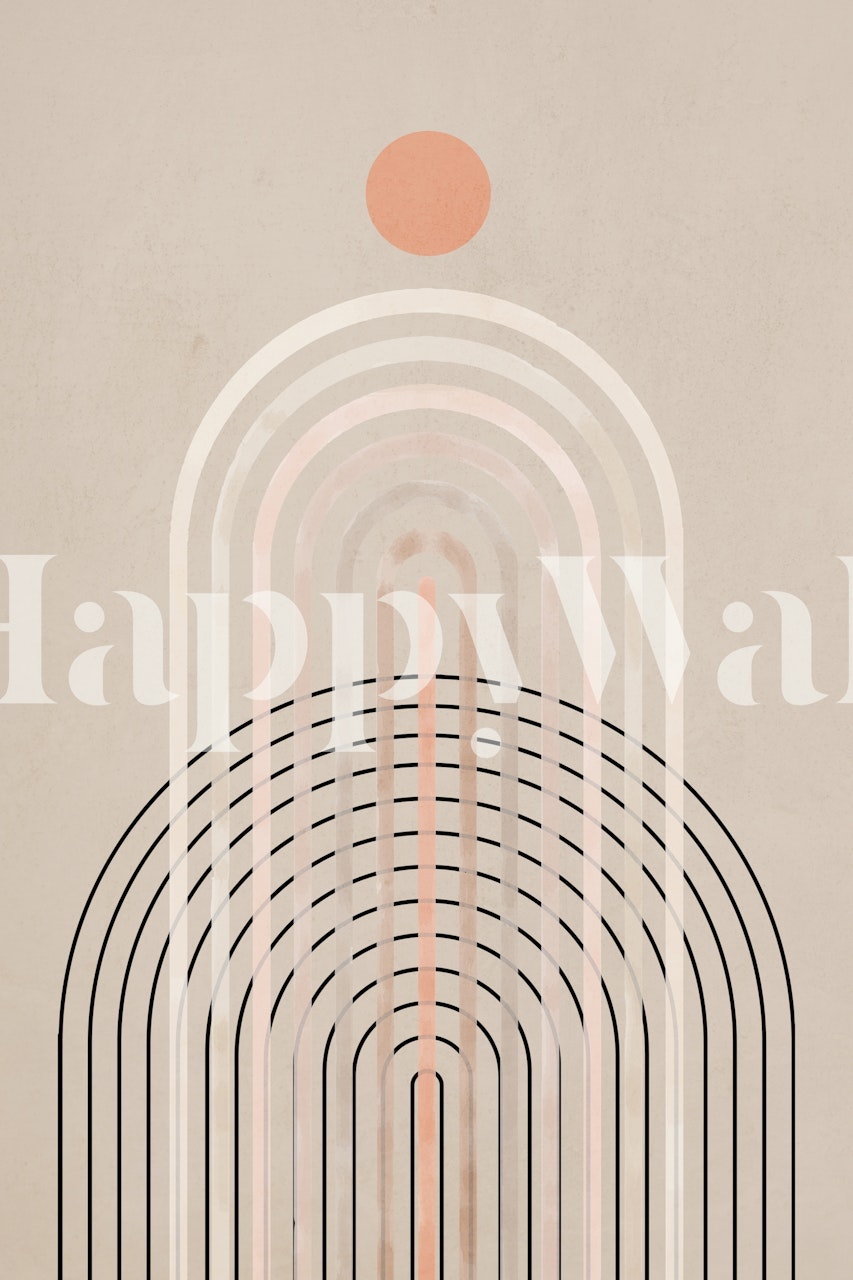 Art Deco I wallpaper design in a room