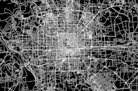 Beijing Black Map ταπετσαρία