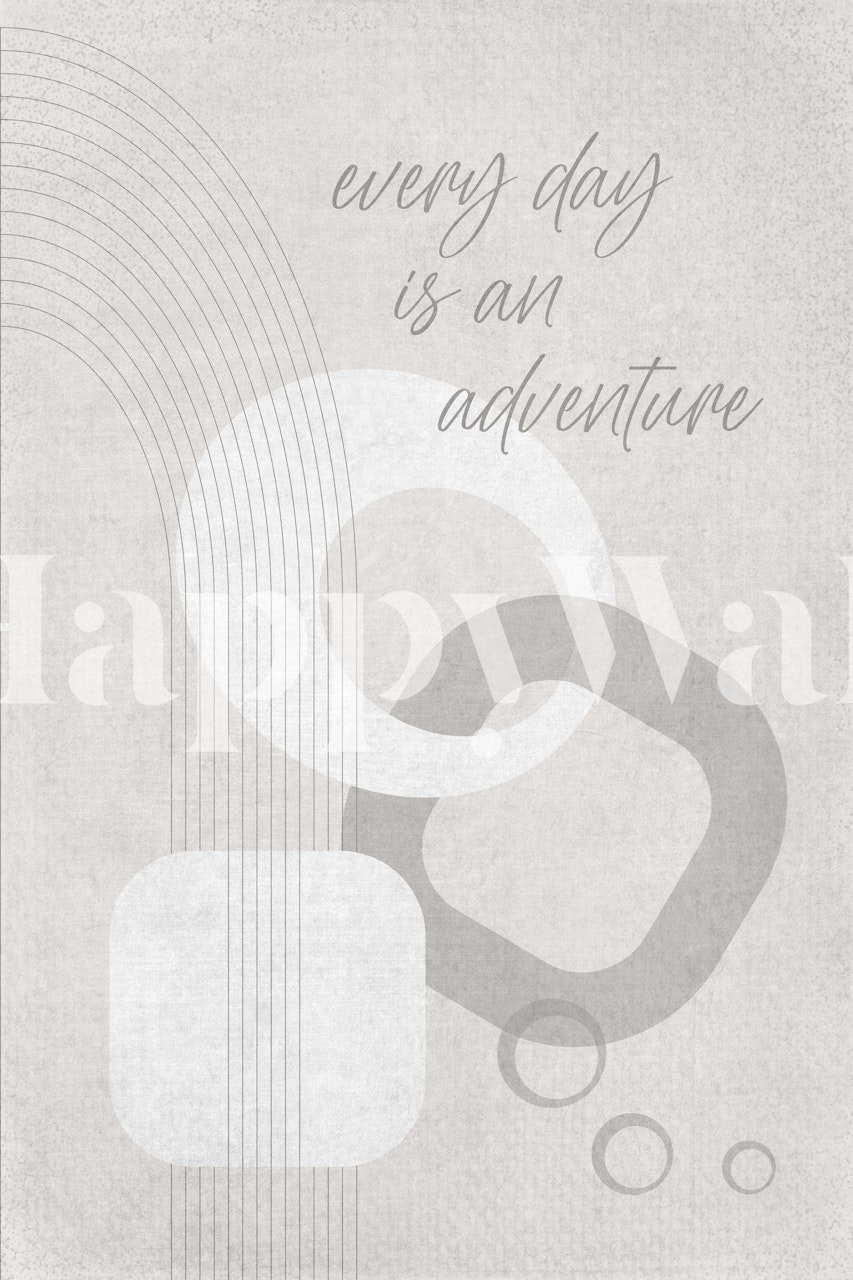 Mid-Century Modern avontuur behang in een kamer