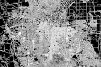 Denver Black Map wallpaper