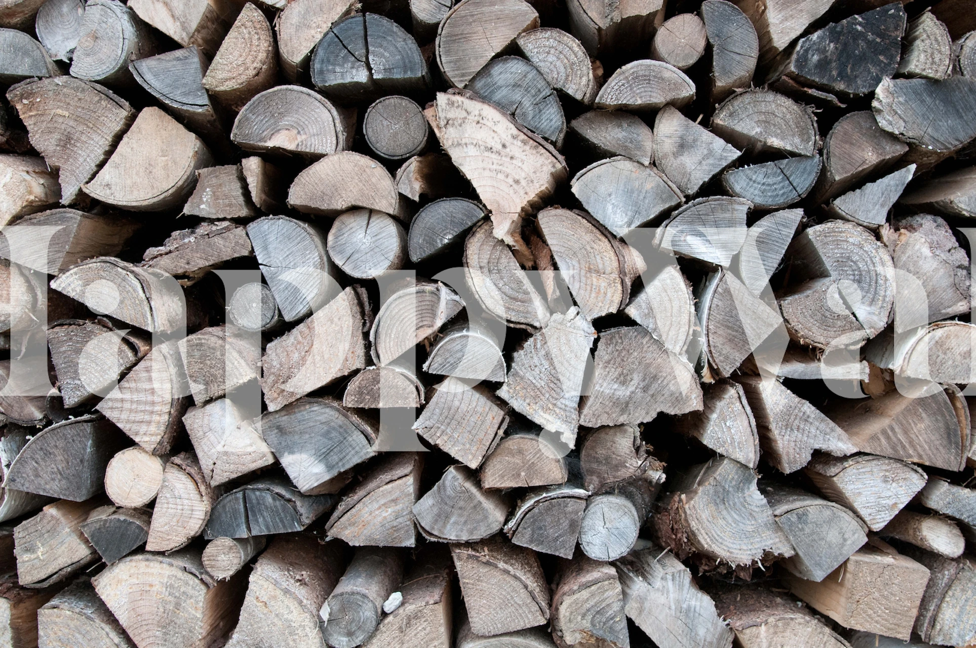 Papier peint Rustic Wood dans un cadre intérieur