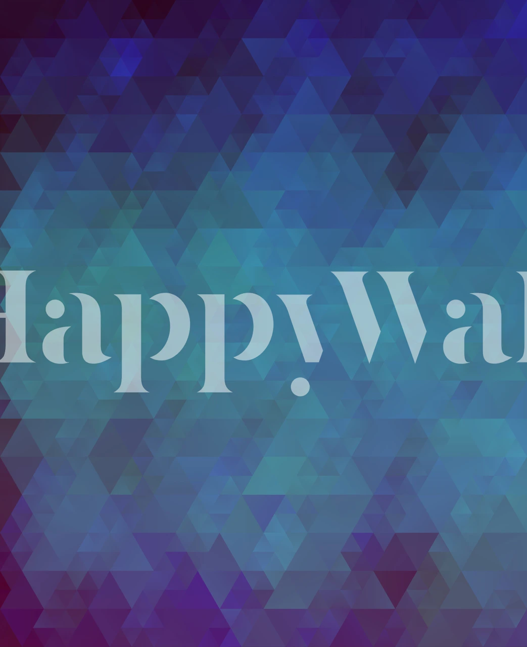 Geometric blue and purple triangle wallpaper