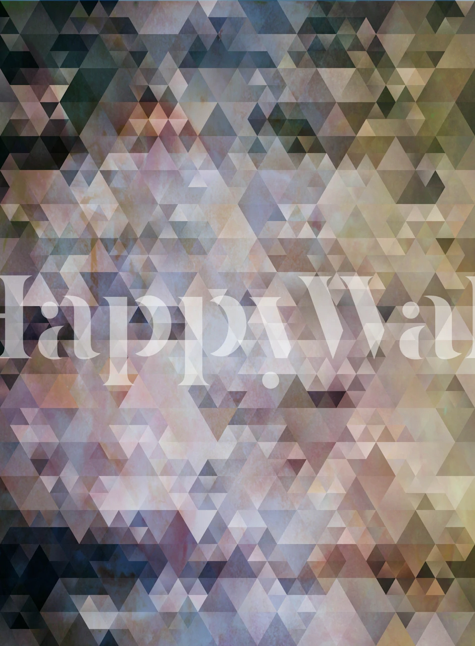 Ταπετσαρία Multiple Triangles 6 σε δωμάτιο