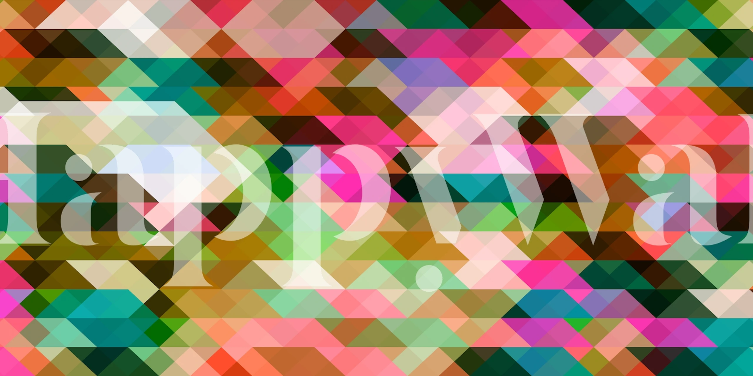 Värikäs kolmio tapettisuunnittelu huoneessa