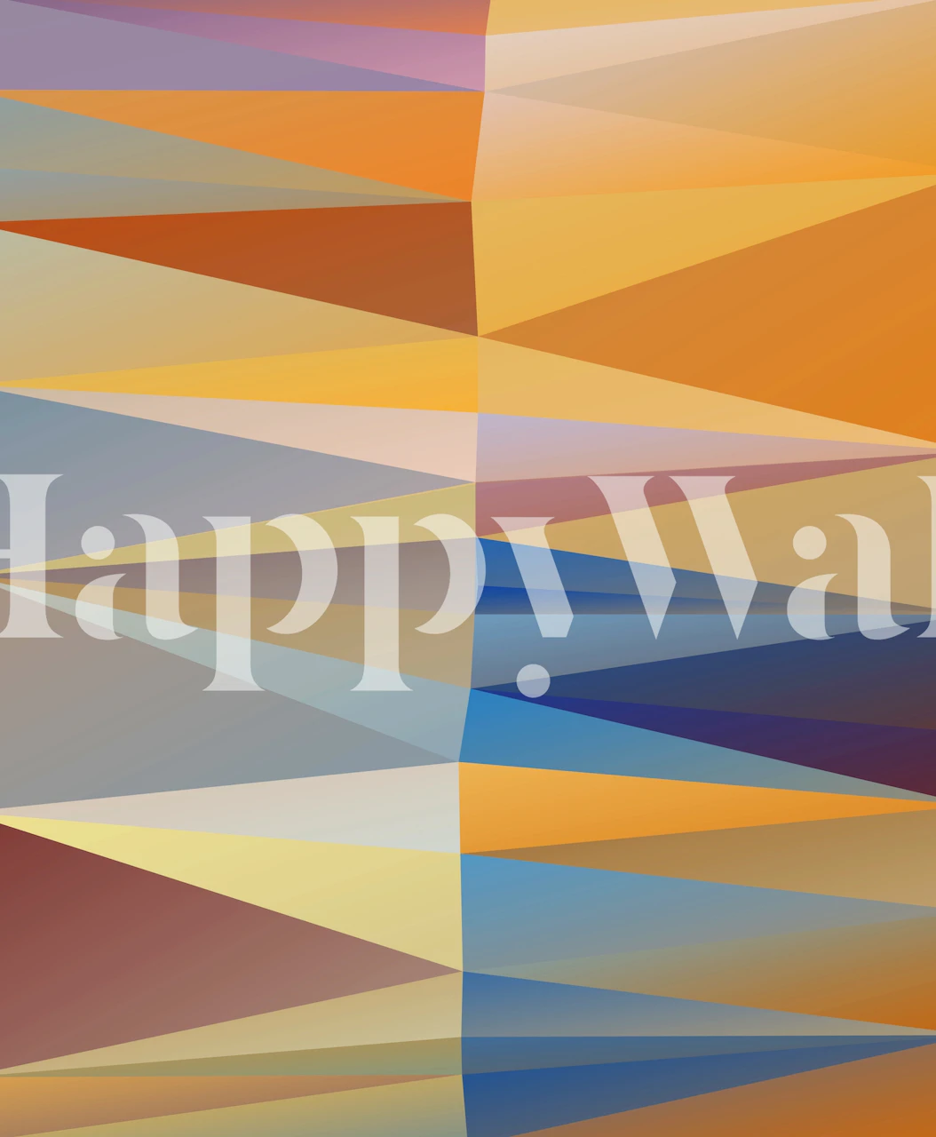 Geometrijska tapeta s dizajnom Connected Triangles