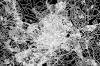 Madrid Black Map tapeet