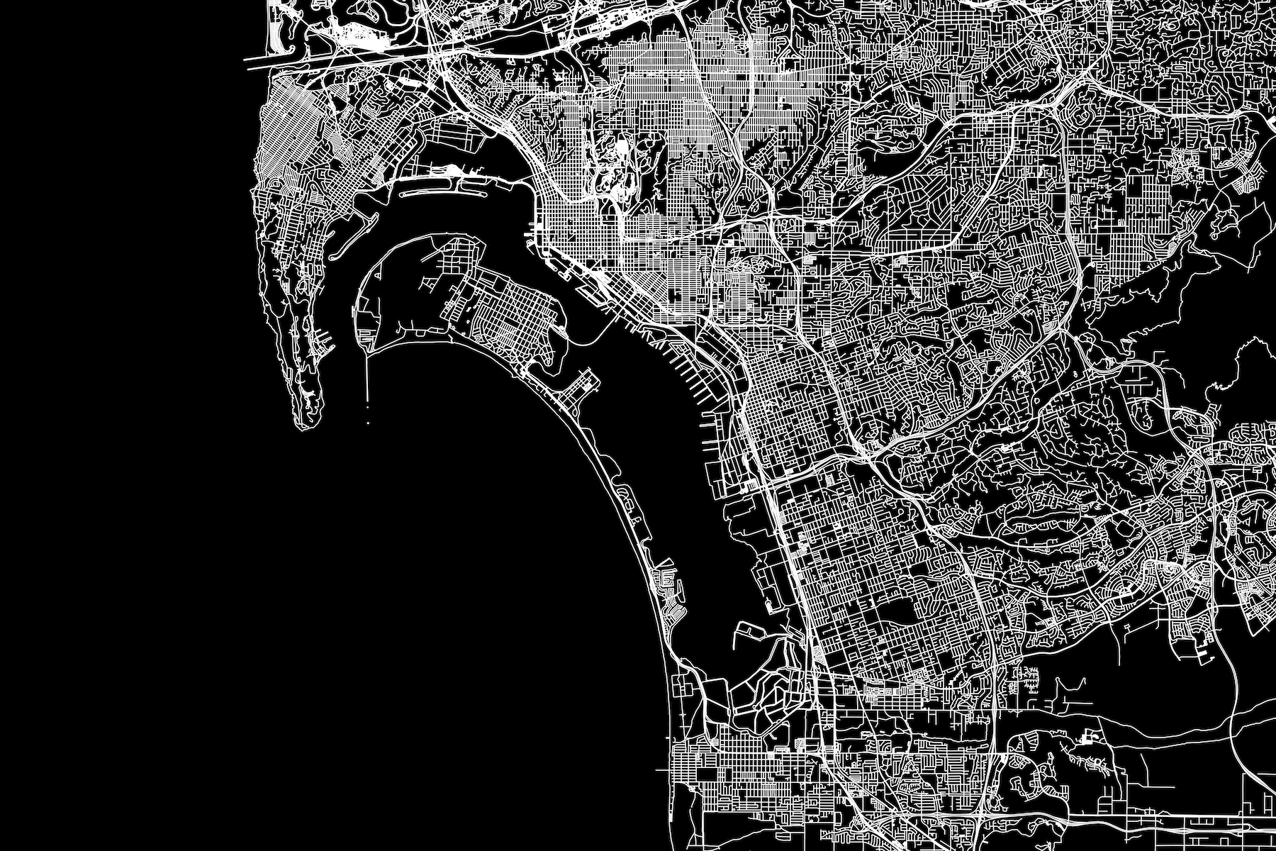 san-diego-black-map-wallpaper-happywall