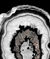 Gray Black White Agate 2a ταπετσαρία