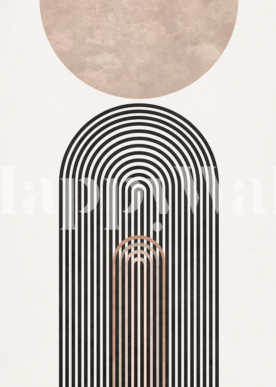 Dizajn tapete Mid Century IV prikazan u sobi