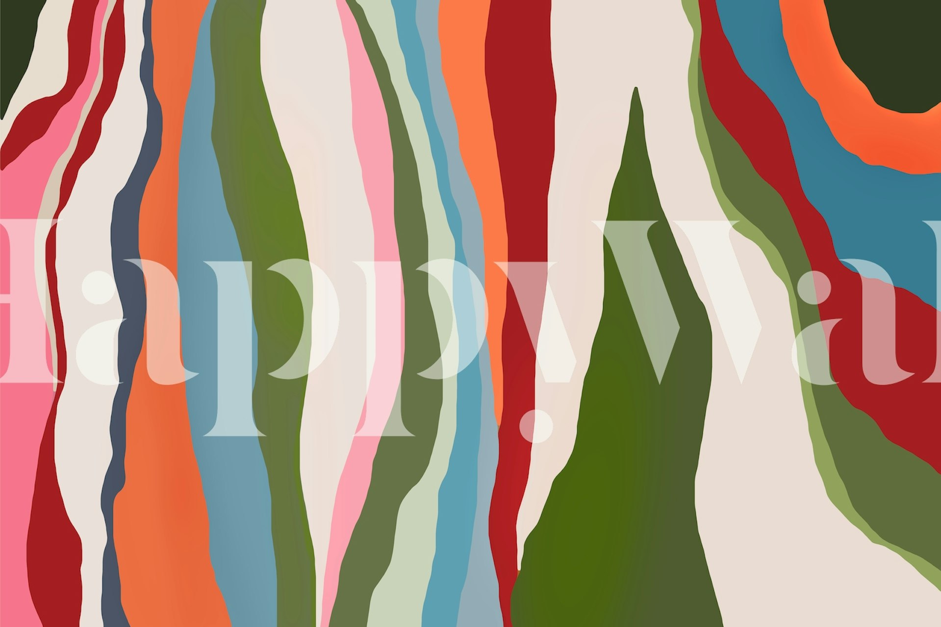 Irregular Shapes tapet i ett modernt rum