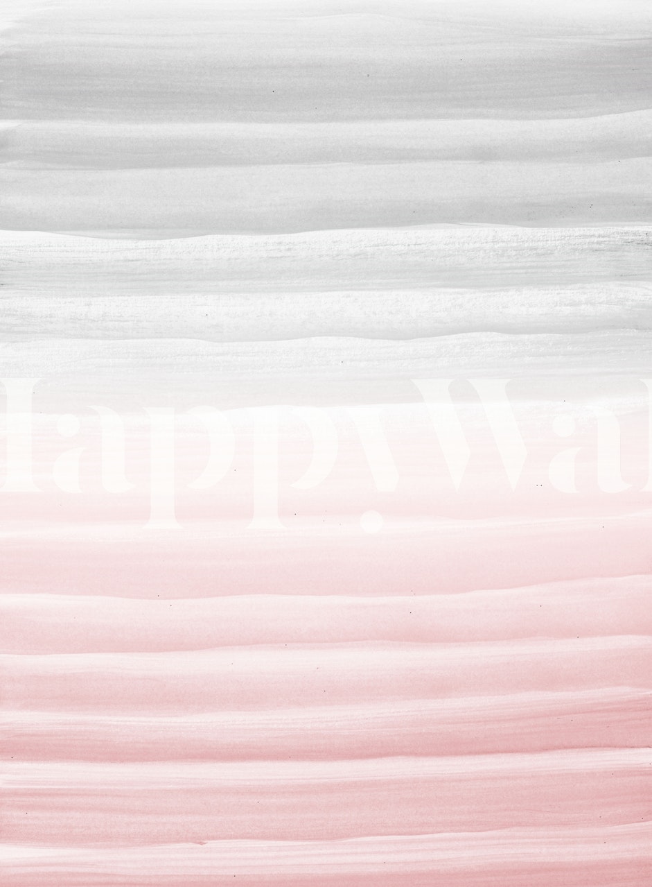 Carta da parati Blush Watercolor Abstract nella stanza