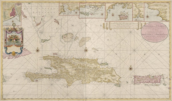 Hispaniola Vintage Map