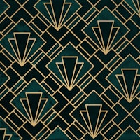 Emerald Art Deco Mosaic tapeta
