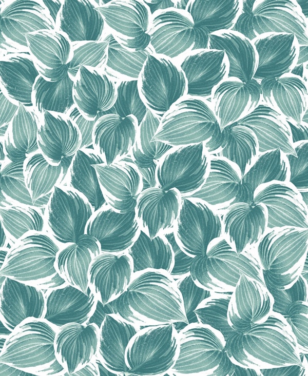 Summer Teal Leaves Dream 1