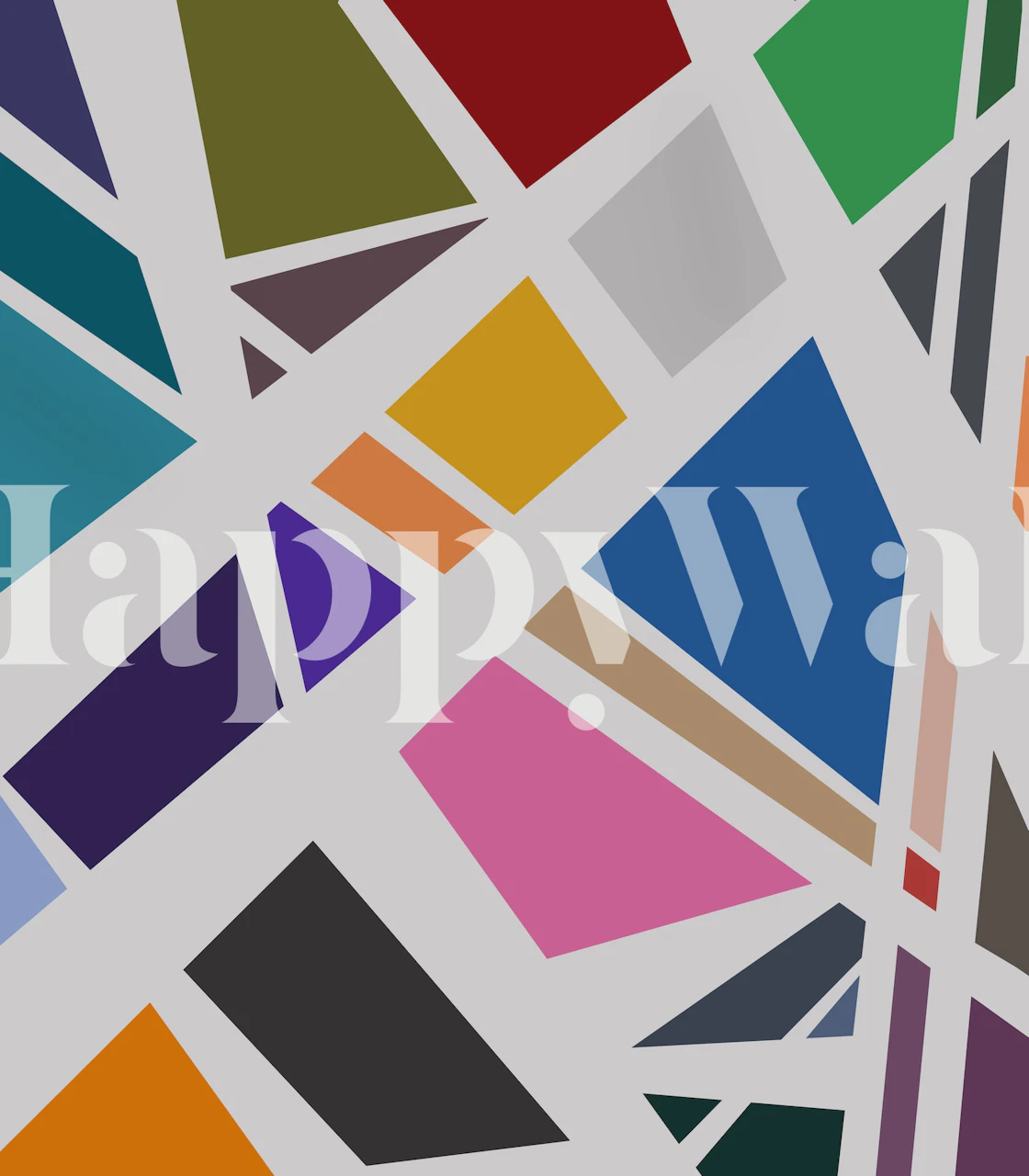 Colorful geometric wallpaper design