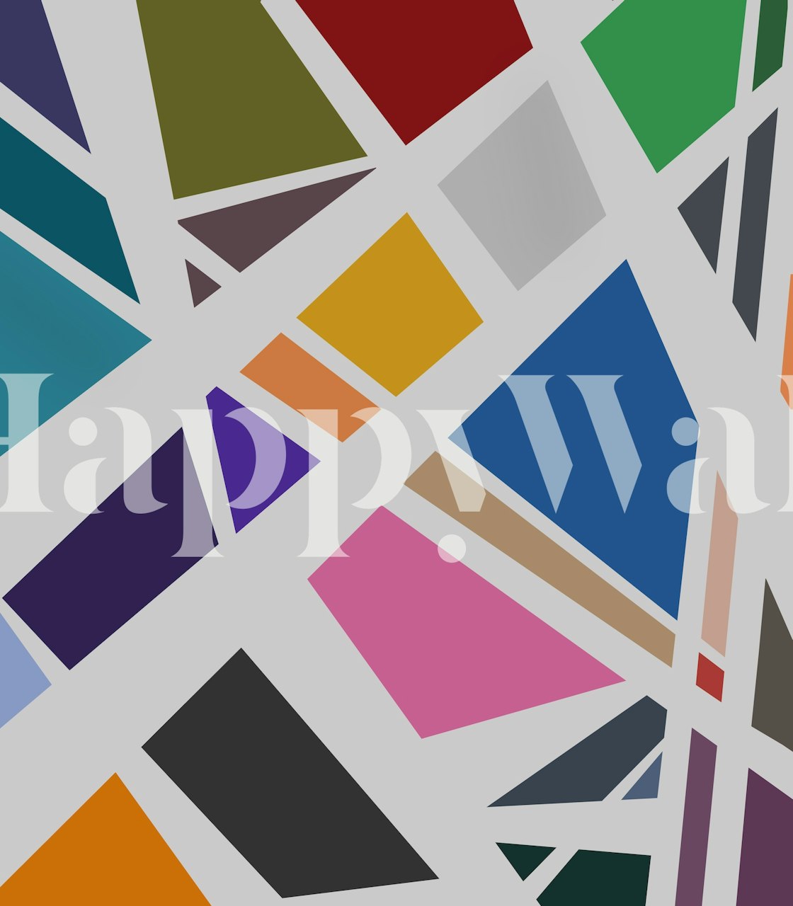 Colorful geometric wallpaper design