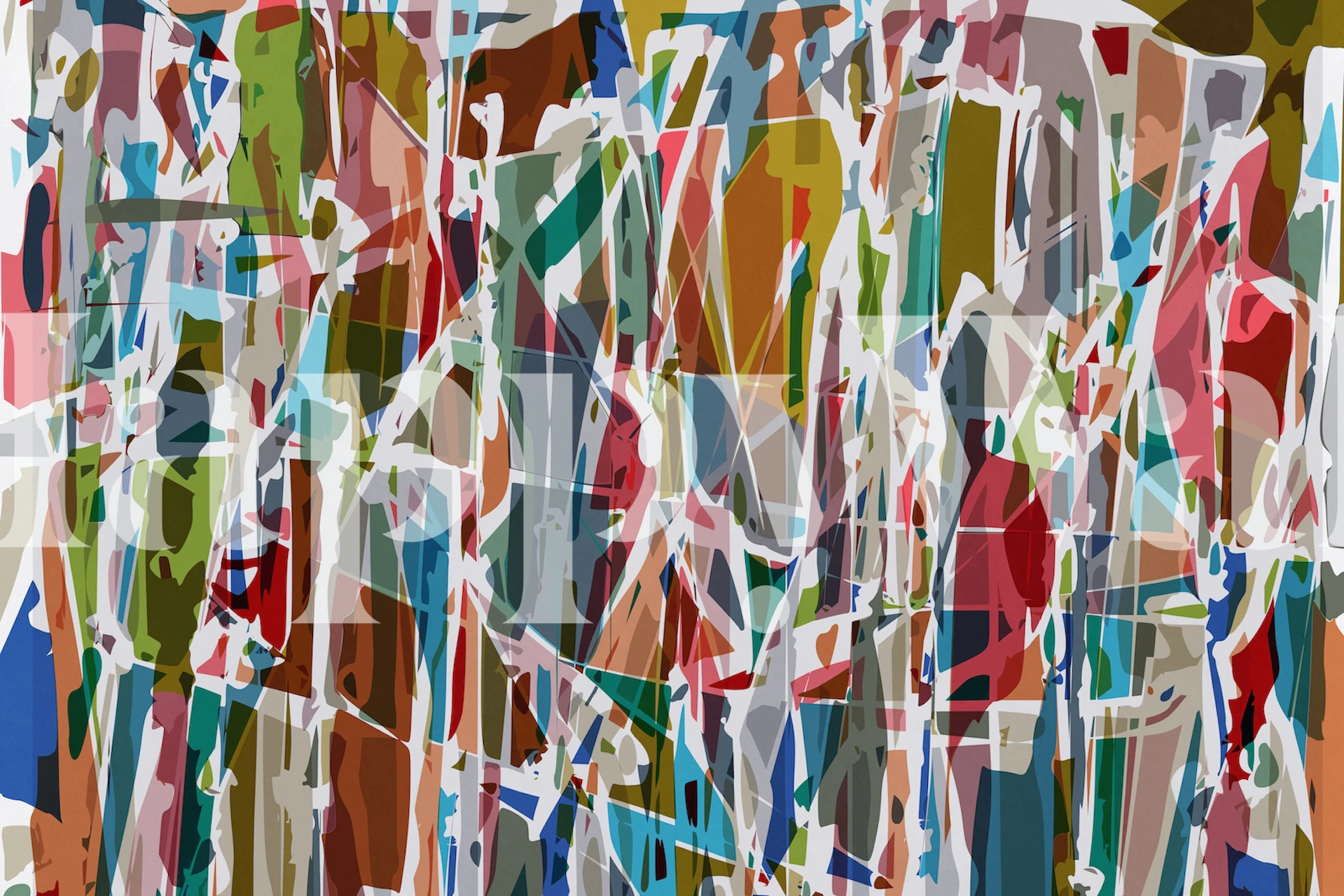 Colorful abstract wallpaper with shredded paper effect