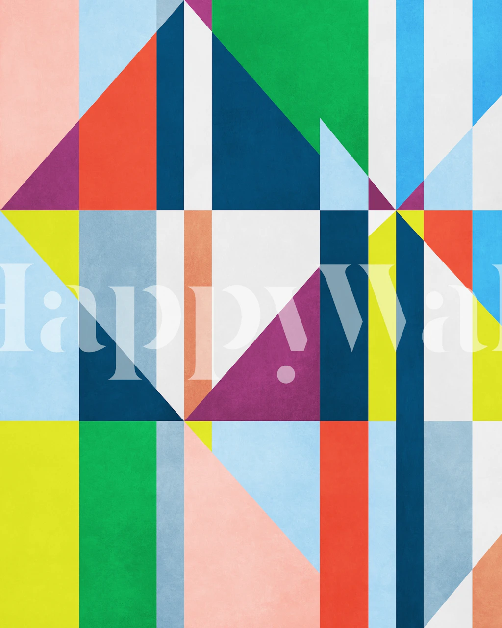 Geometric Concept 31 wallpaper in a modern room