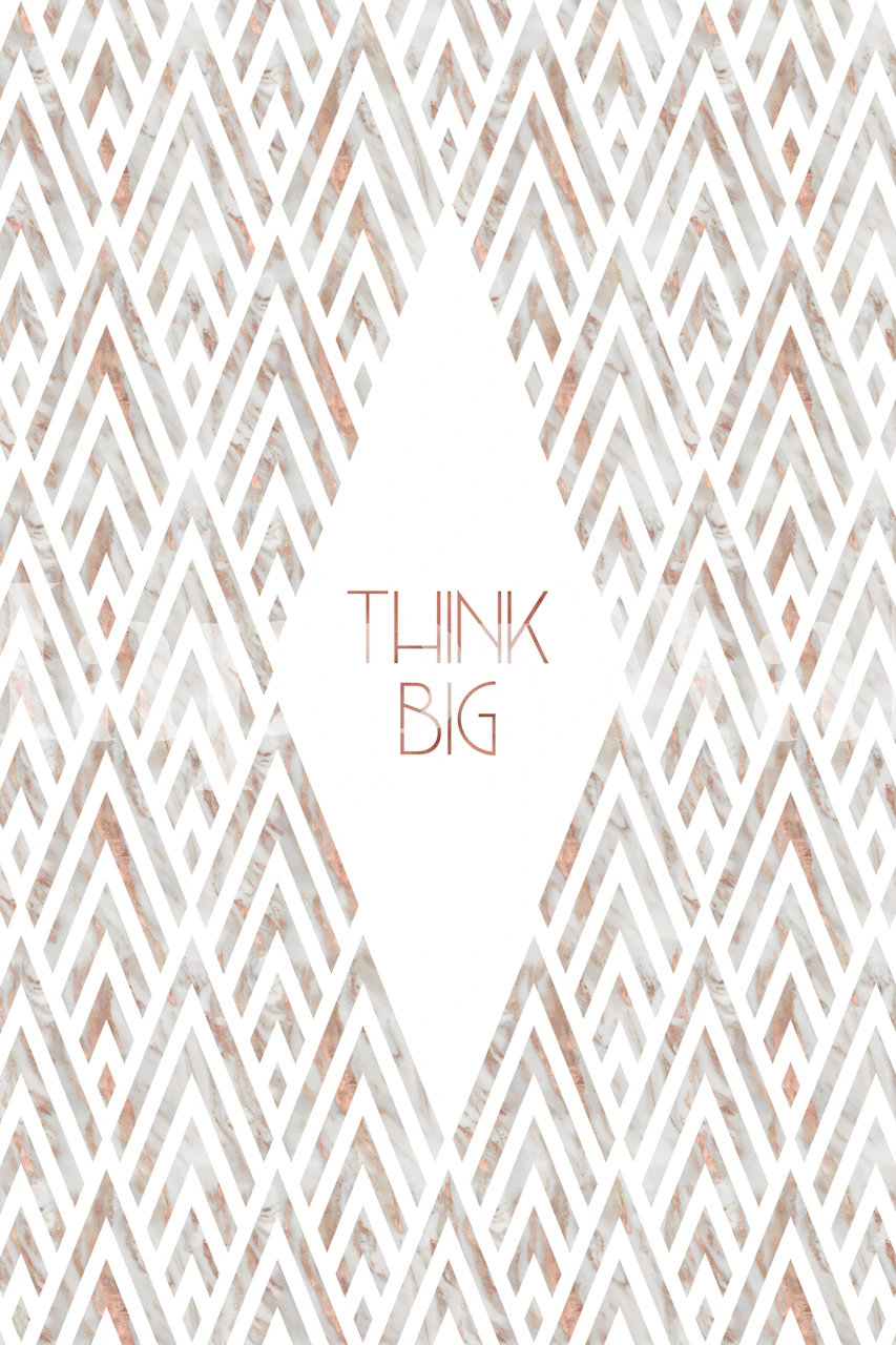 Graphic Art Think Big Tapet I Ett Rum