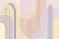Abstract Arches Pastel Tones papiers peint