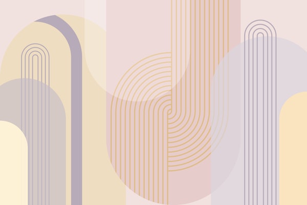 Abstract Arches Pastel Tones