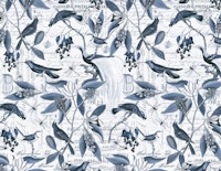 Blue Birds Magnolia Garden tapeta