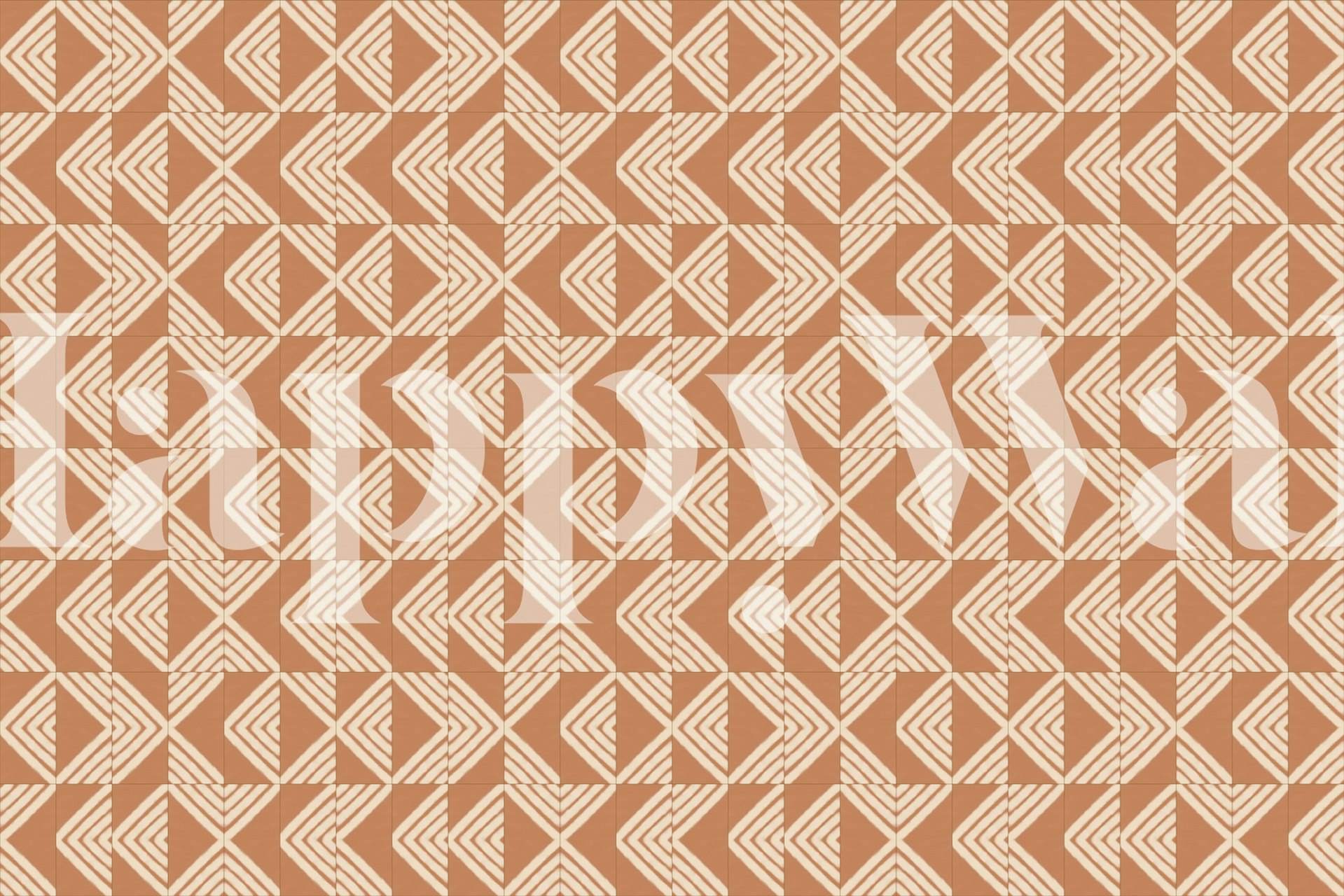 Rustic Clay Mixed Tiles en una habitación