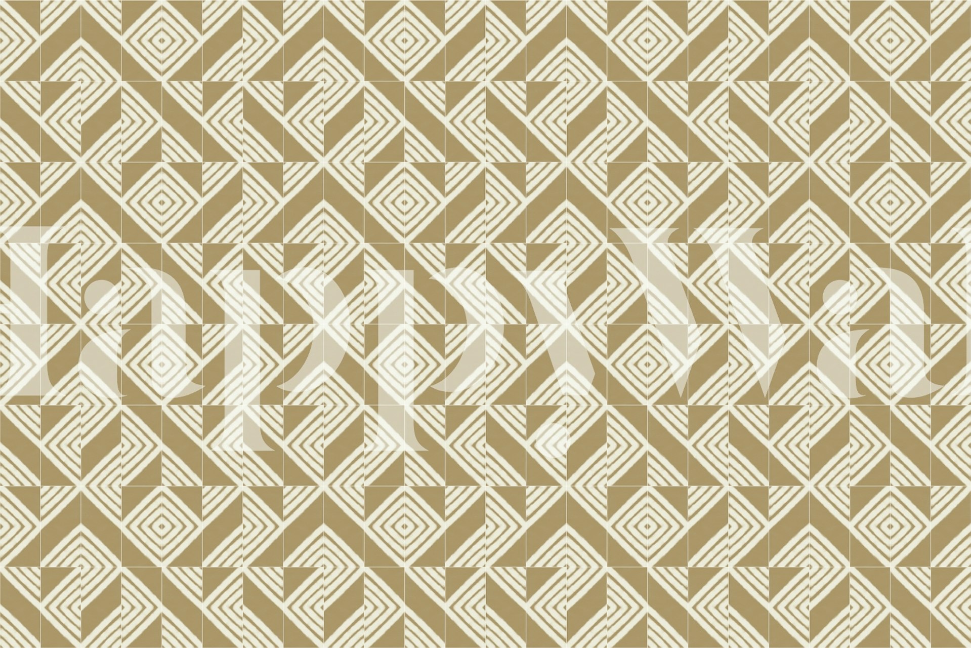 Zidna slika s miješanim pločicama s rustikalnim uzorkom koprive