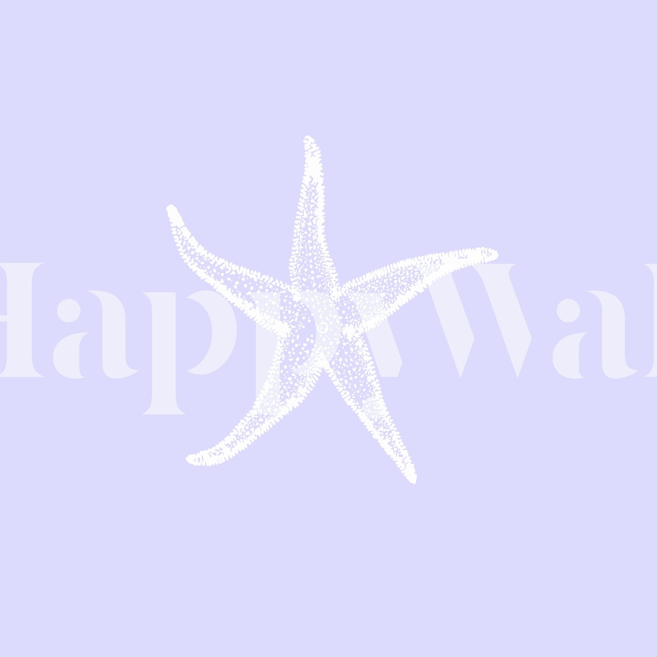 Tapeta Lavender Sea Star Art v místnosti