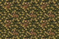 Rabbits and dandelions papiers peint