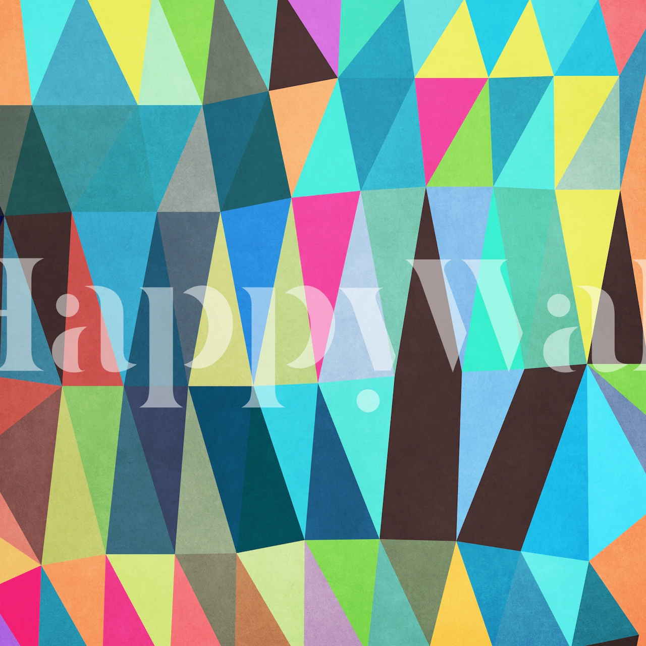 Diseño de papel tapiz Abstract Geometric en una habitación