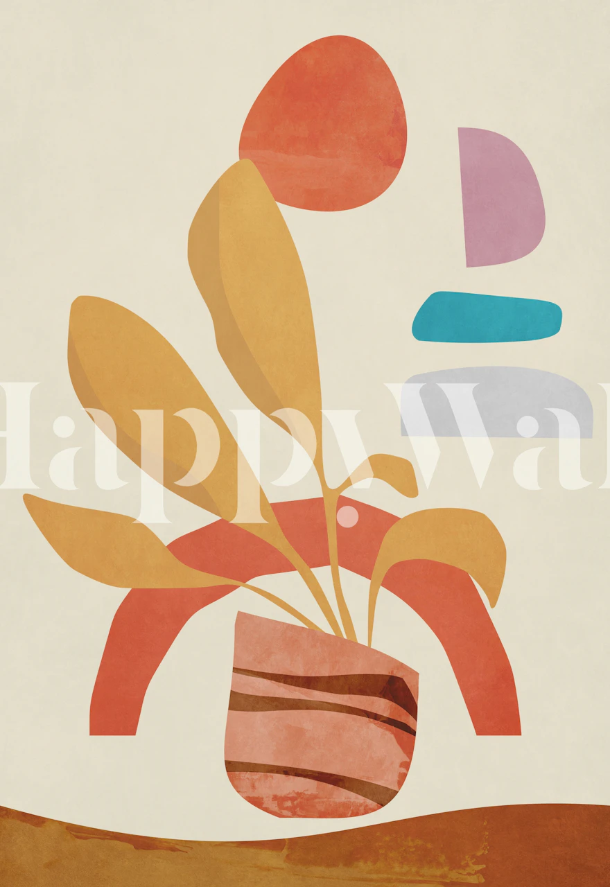 Enchanted Garden wallpaper in a cozy room