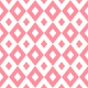 Rhombus Flamingo Pink White